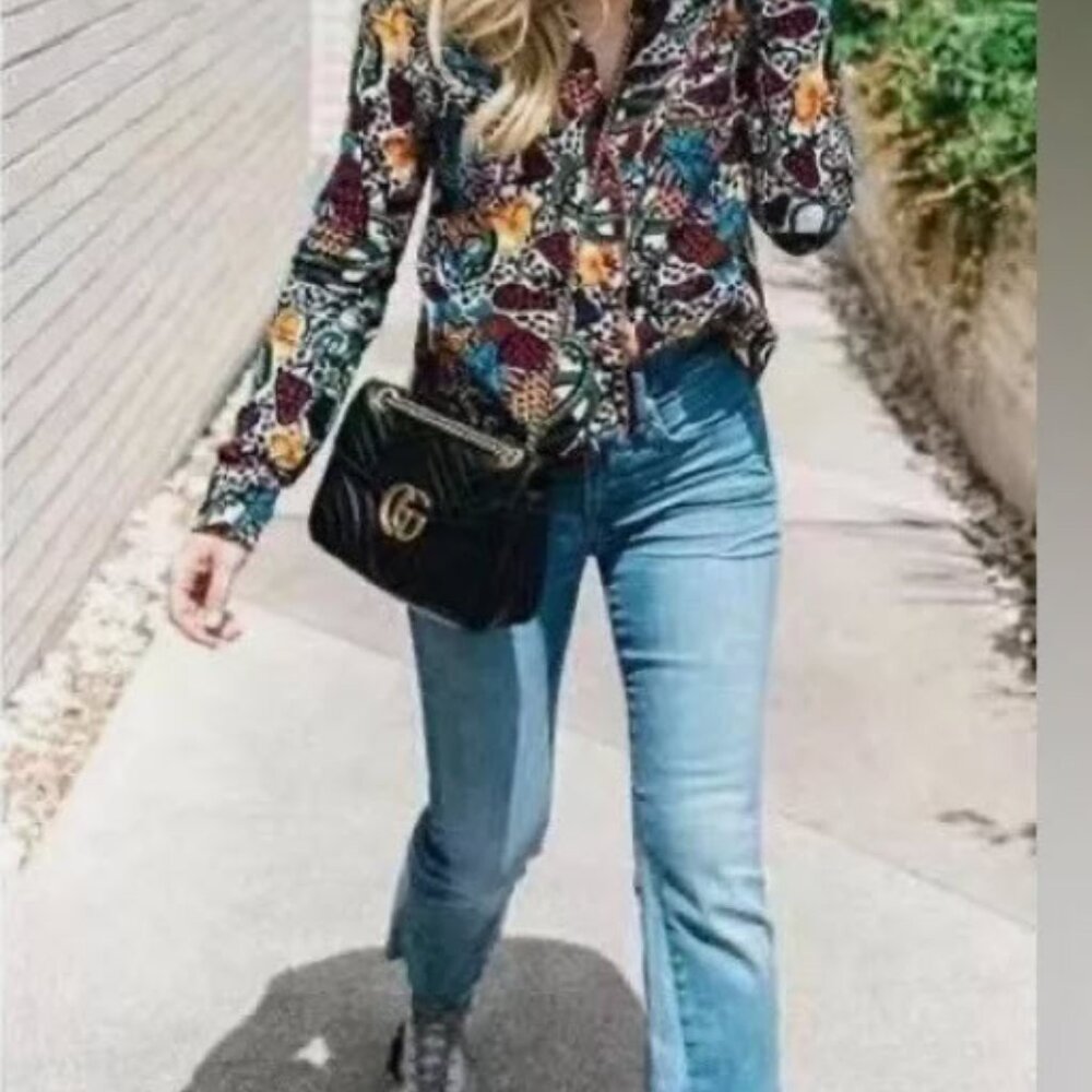 Veronica Beard Multicolor Patterned Blouse - Size 6